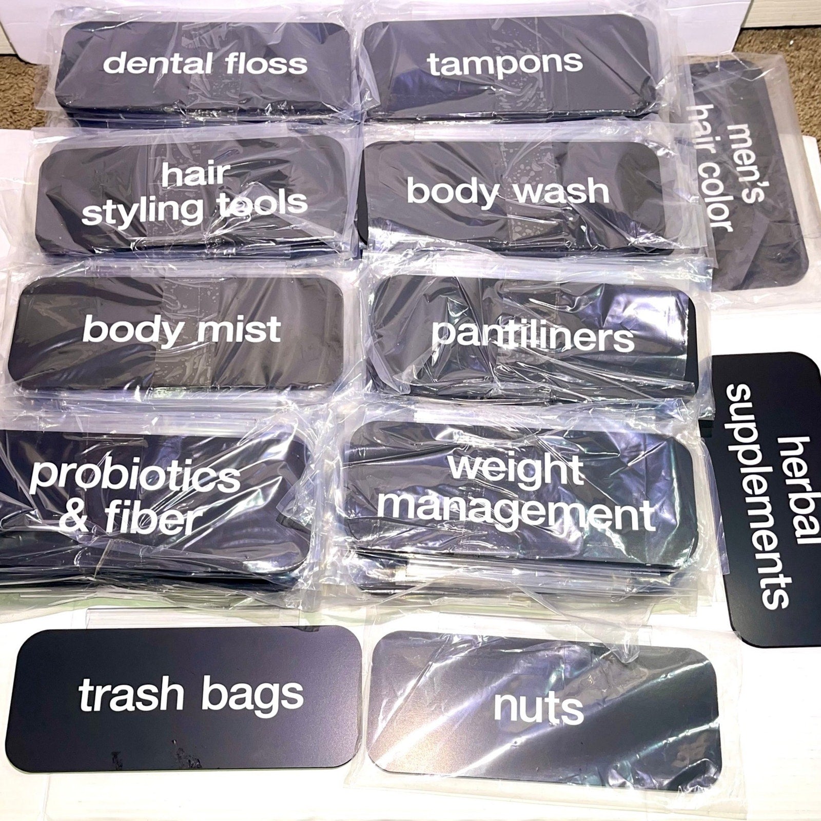 Lot of 84 Aisle Product Decal Labels – Retail Store Signage PROFESSIONAL